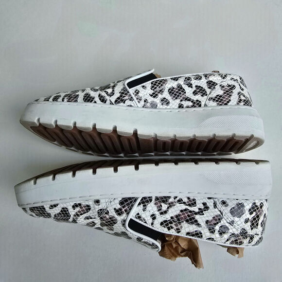 Leopard Snake Print Loafers Vionic Dinora Size 8.5 Leather Sneakers Brown Black - Picture 14 of 14